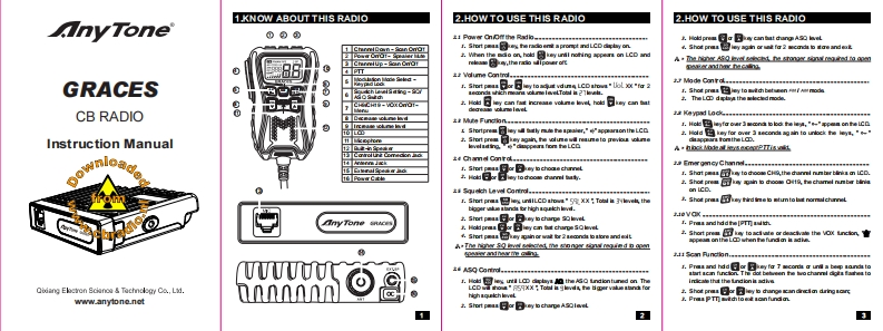 Anytone_Graces_ENG操作说明书手册