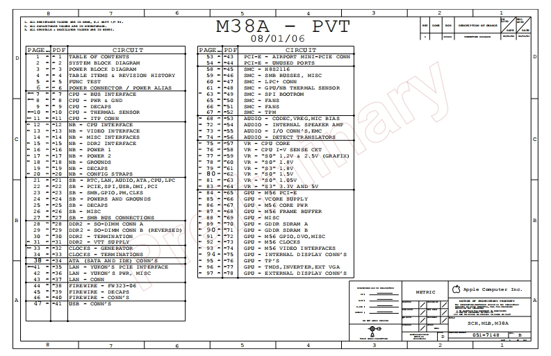 Apple_M38A-PVT_MLB_051-7148_RevB笔记本电器原理图
