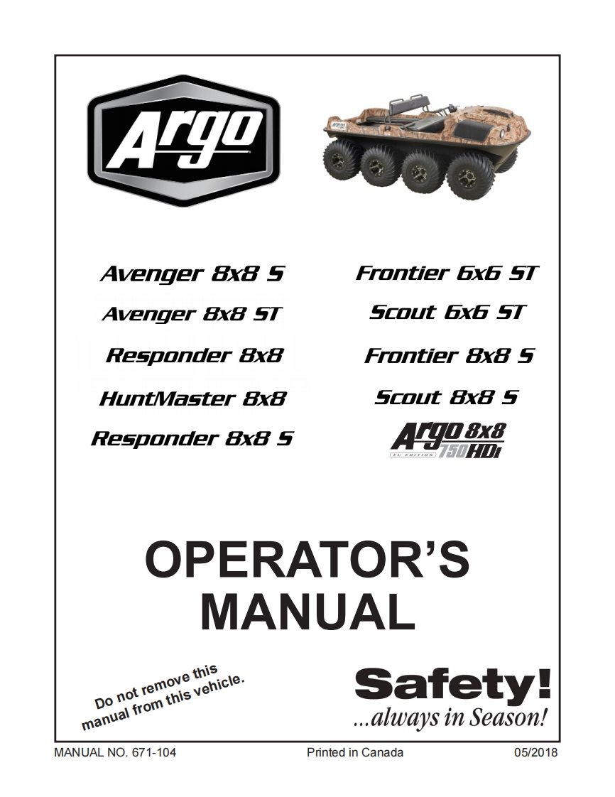 Argo_Avenger_用户驾驶手册