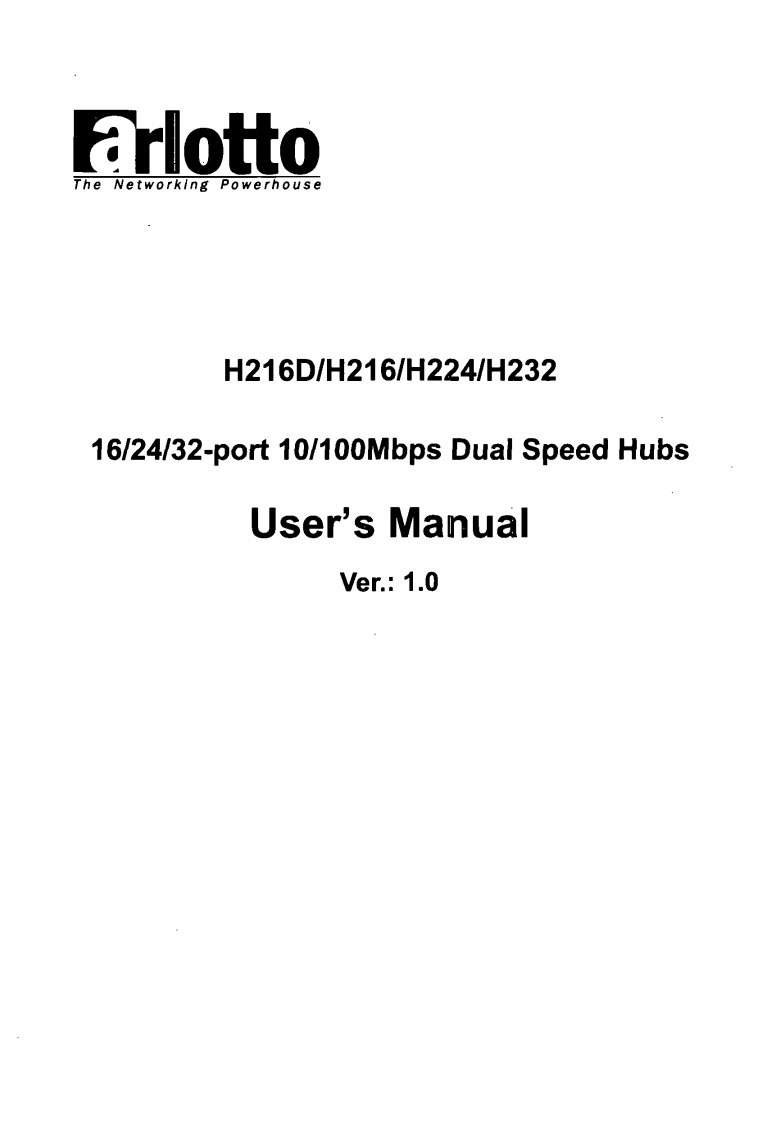 ArlottoH216D-H216-H224-H232Users操作说明书手册