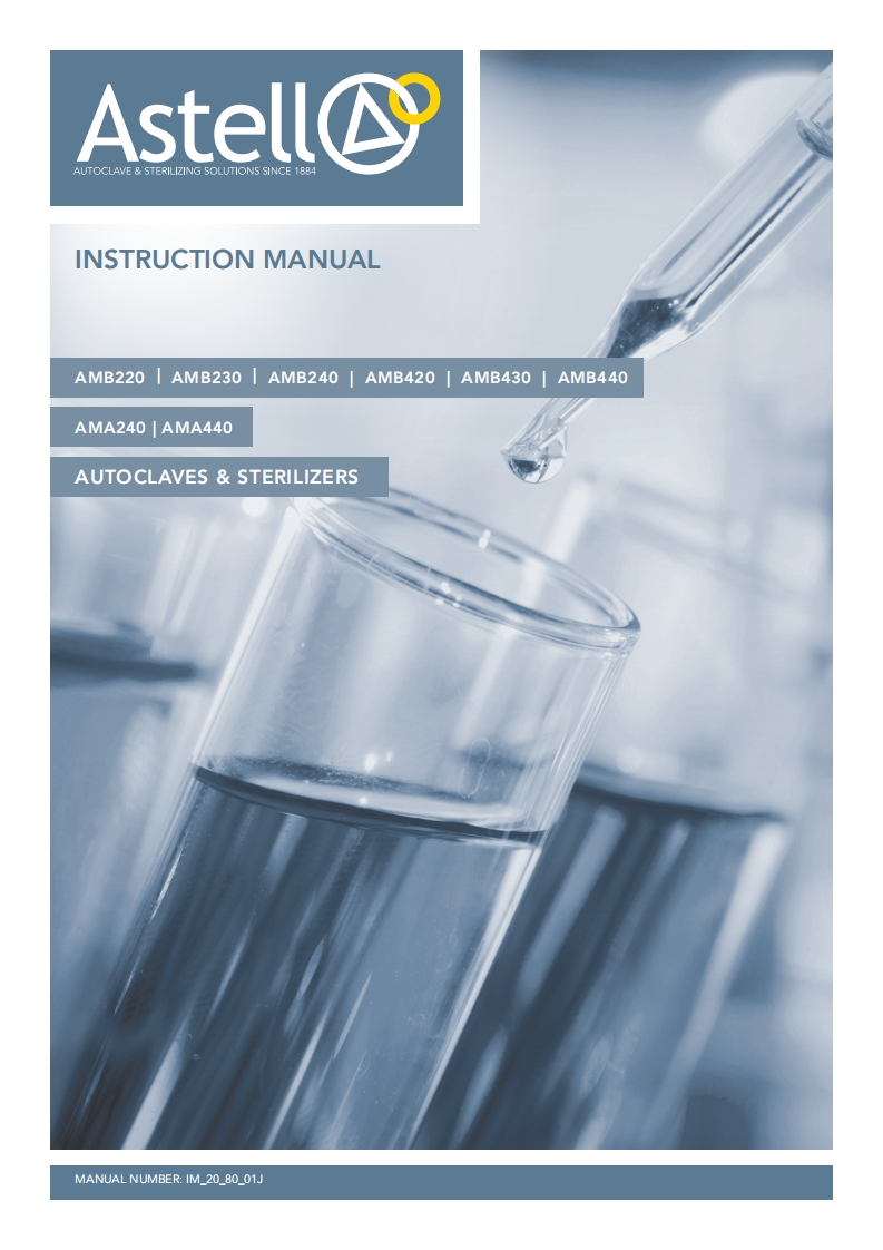 Astell-Scientific_autoclaves_AMB2_用户操作说明书手册