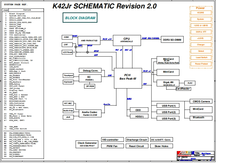 Asus-A42J-K42JR笔记本电器原理图
