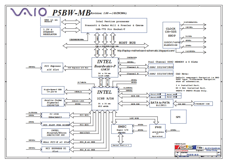 Asus-P5BW-MB-mainboard-schematics笔记本电器原理图