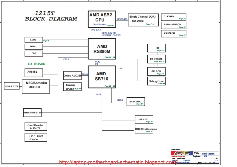 Asus-eee-pc-1215T笔记本电器原理图
