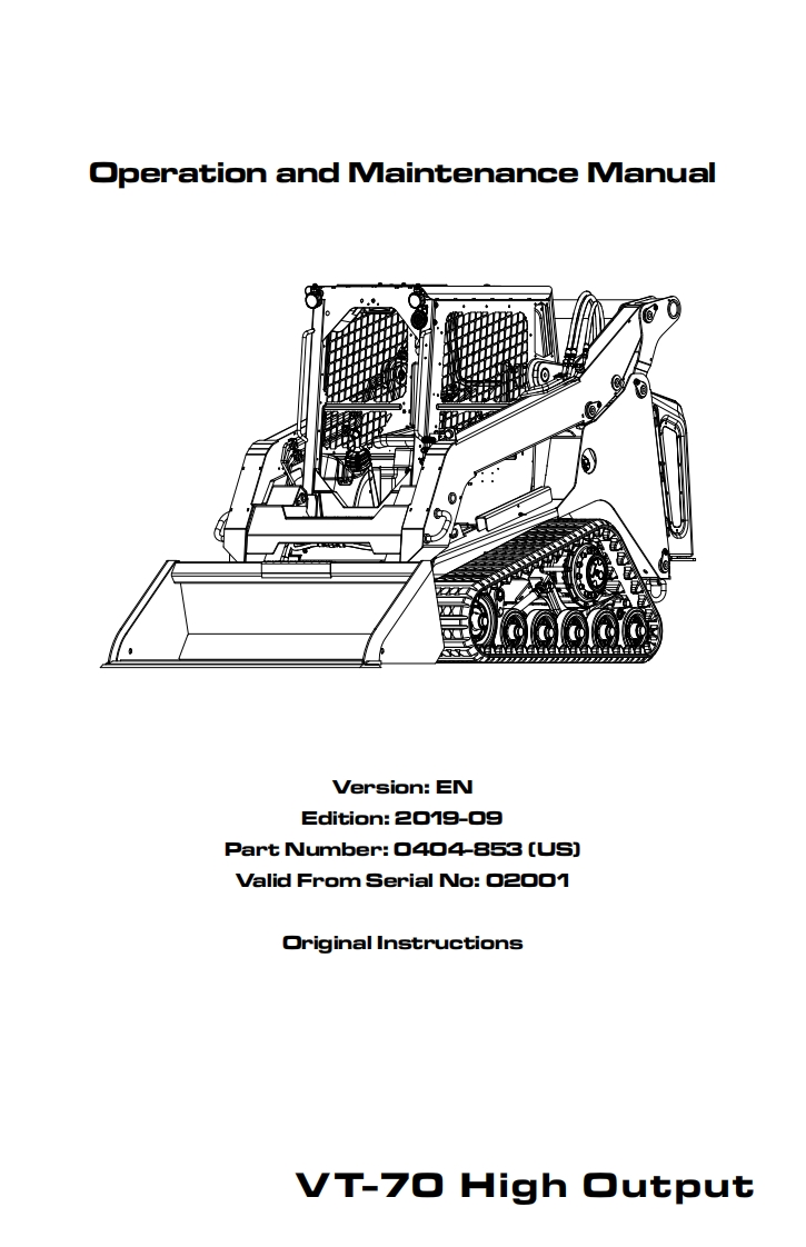 Asv-vt70-Servicen-Manual