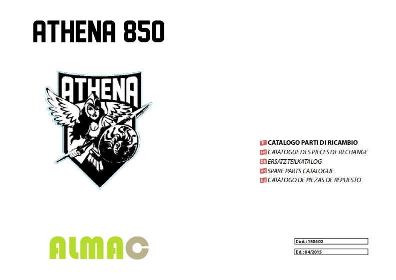Athena-850-_BL-Series-2-ALM000155零部件手册