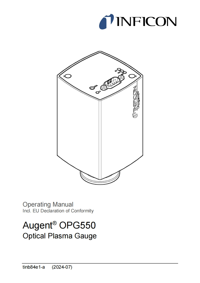 Augent®OPG550操作说明书手册