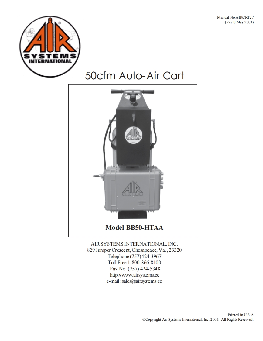 Auto-Air_Cart_操作说明书手册