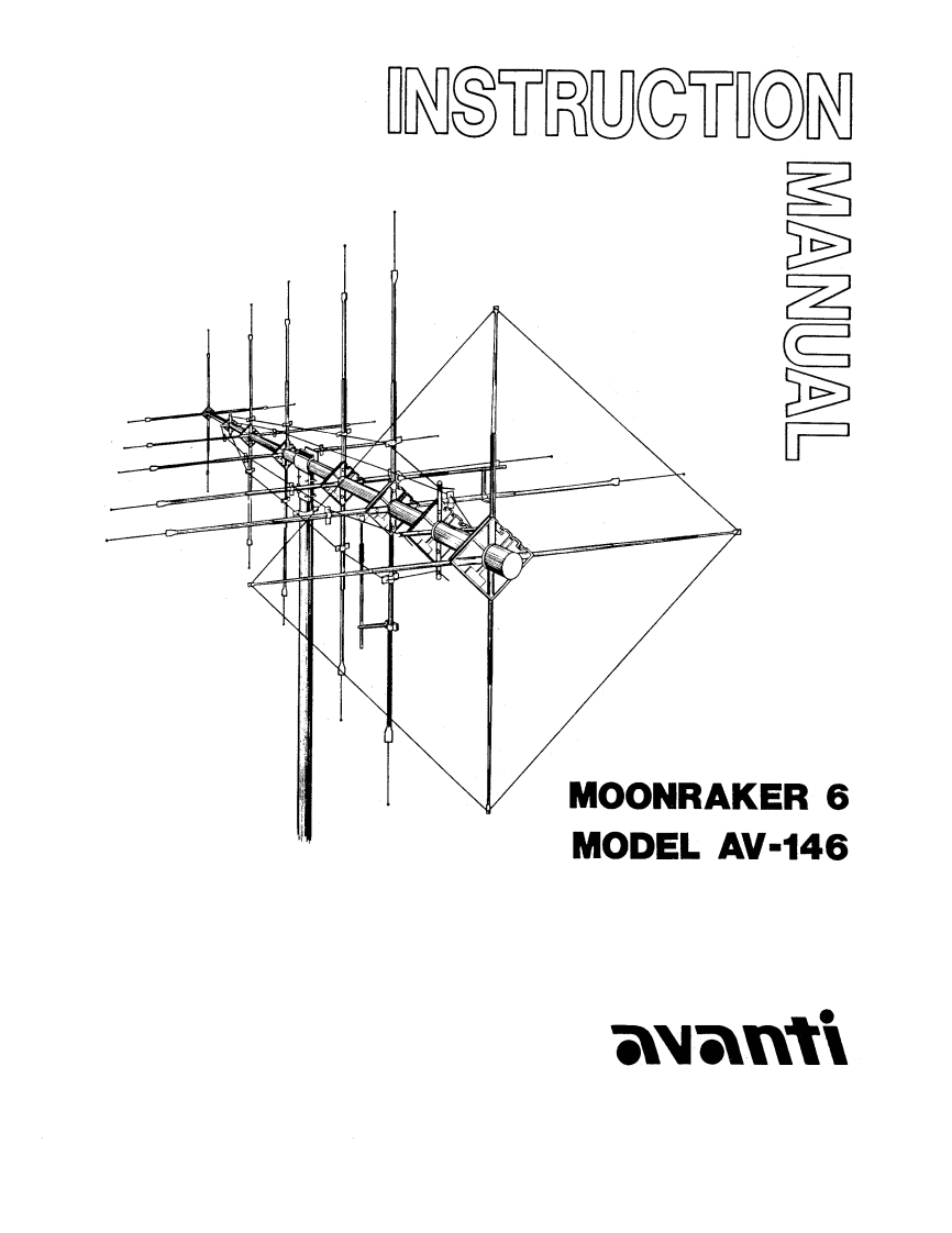 Avanti_AV-146_(Moonraker-6)_Manual操作说明书手册