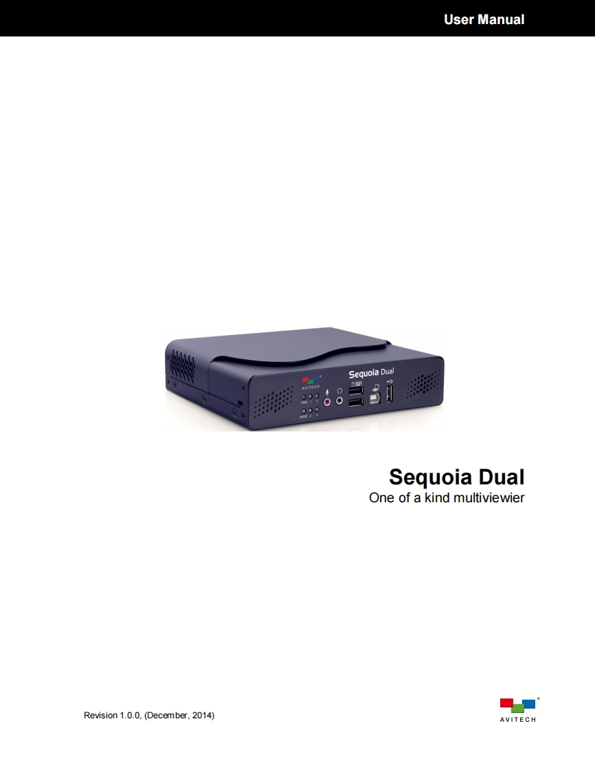 Avitech-Sequoia-Dual-操作说明书手册