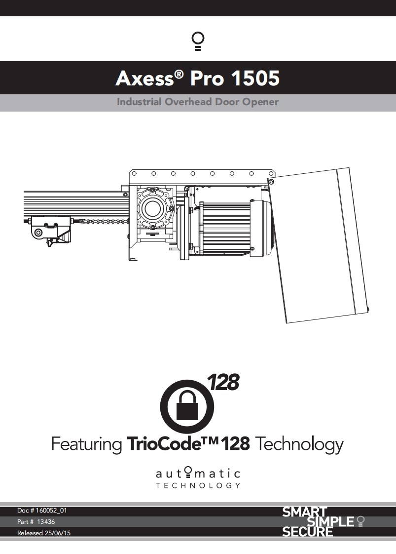Axess-Pro-Series-1505-操作说明书手册