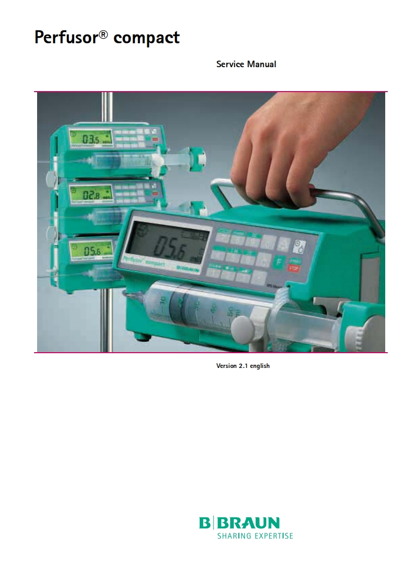B.Braun_Perfusor_Compact_Service_manual维修参考说明书手册