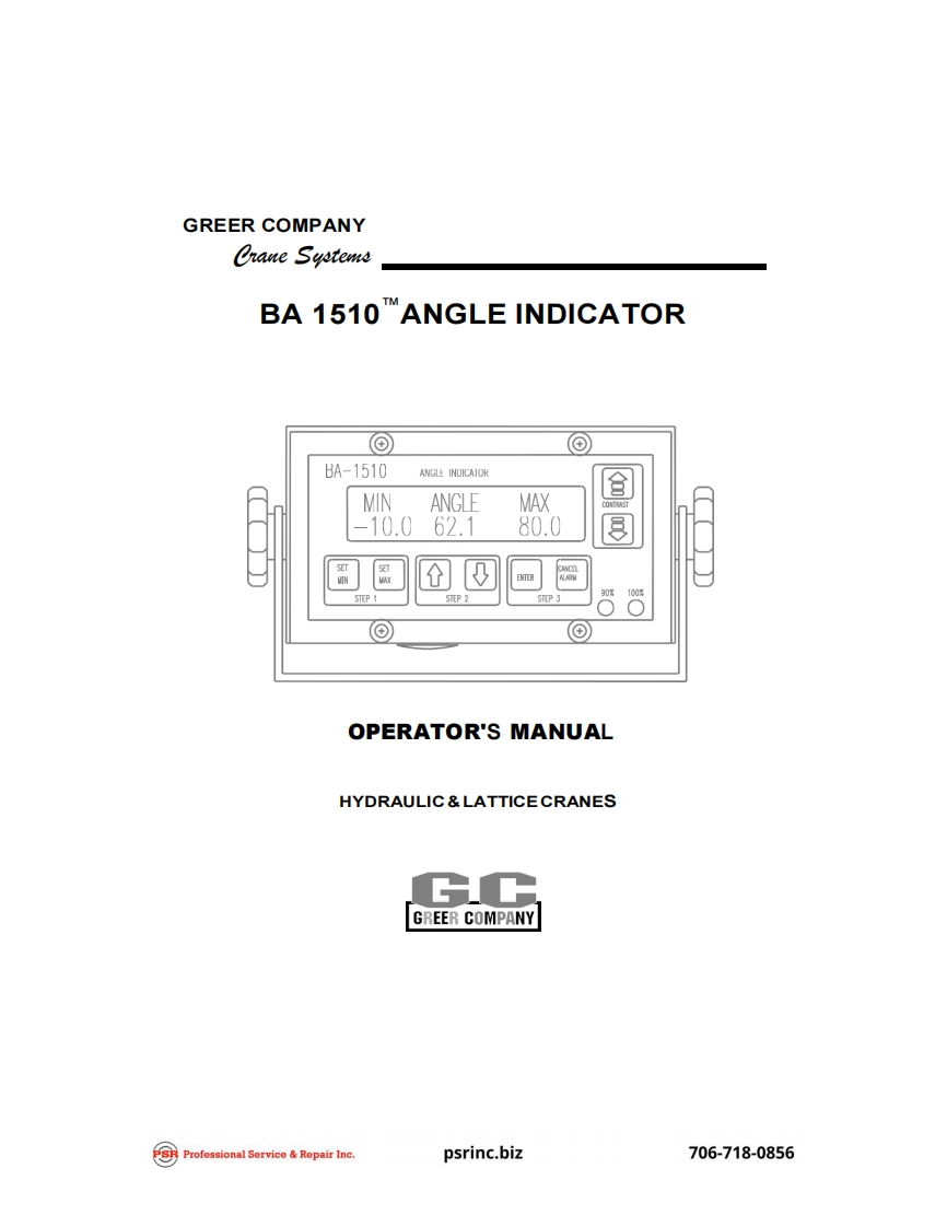 BA1510-Angle-Indicaor-操作说明书手册