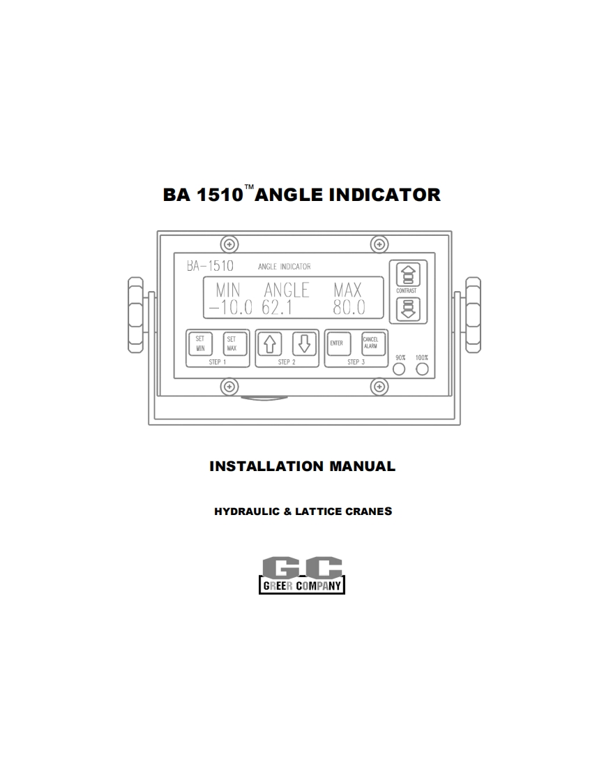 BA1510-Angle-Indicator-安装说明书手册