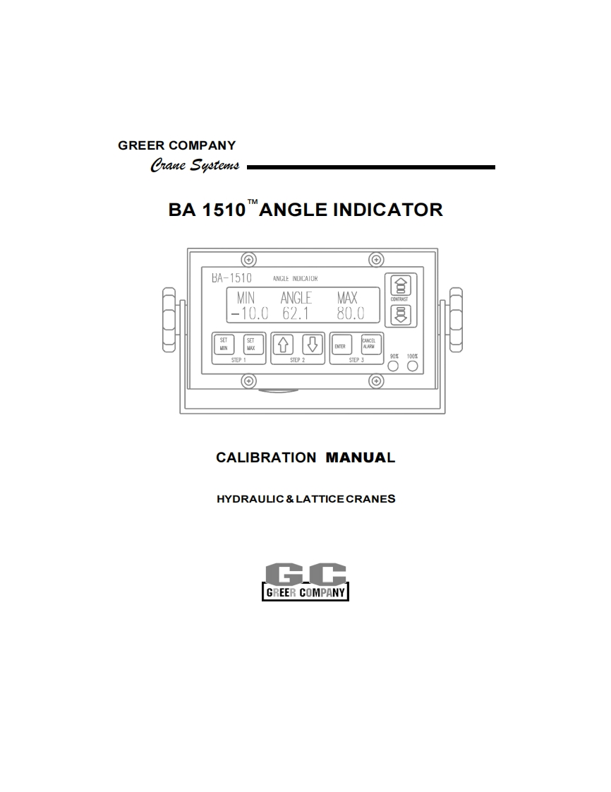 BA1510-Angle-Indicator-校准说明书手册