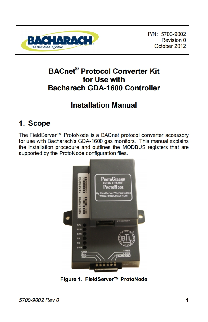 BACnet-Protocol-Converter-Kit_安装操作说明书手册