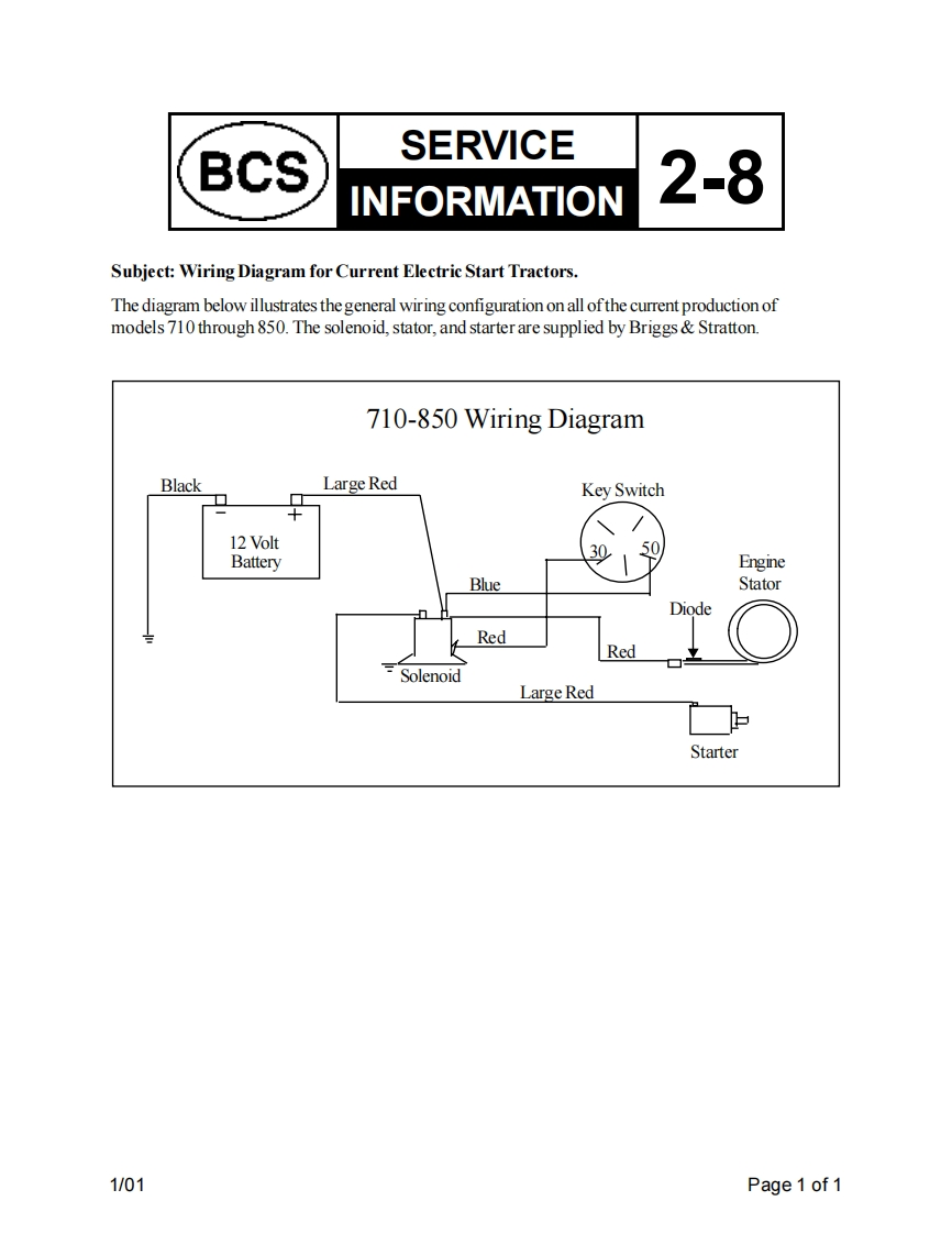 BCS-710-850-电器原理图手册-for-Current-Electric-Start-Tractors