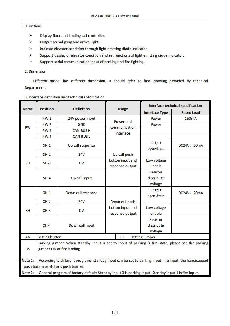 BL2000-HBH-C3-User-Manual-V1.0