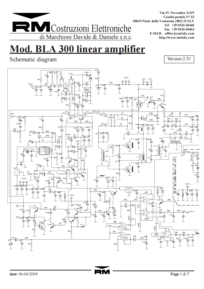 BLA-300plus_KW-Endstufe_PA_电器原理图手册-rel_2.51