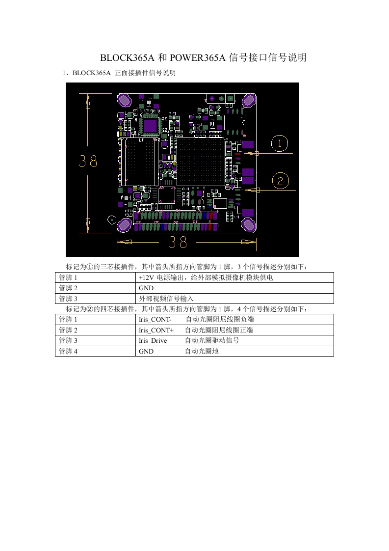BLOCK365A和POWER365A接口说明(1)