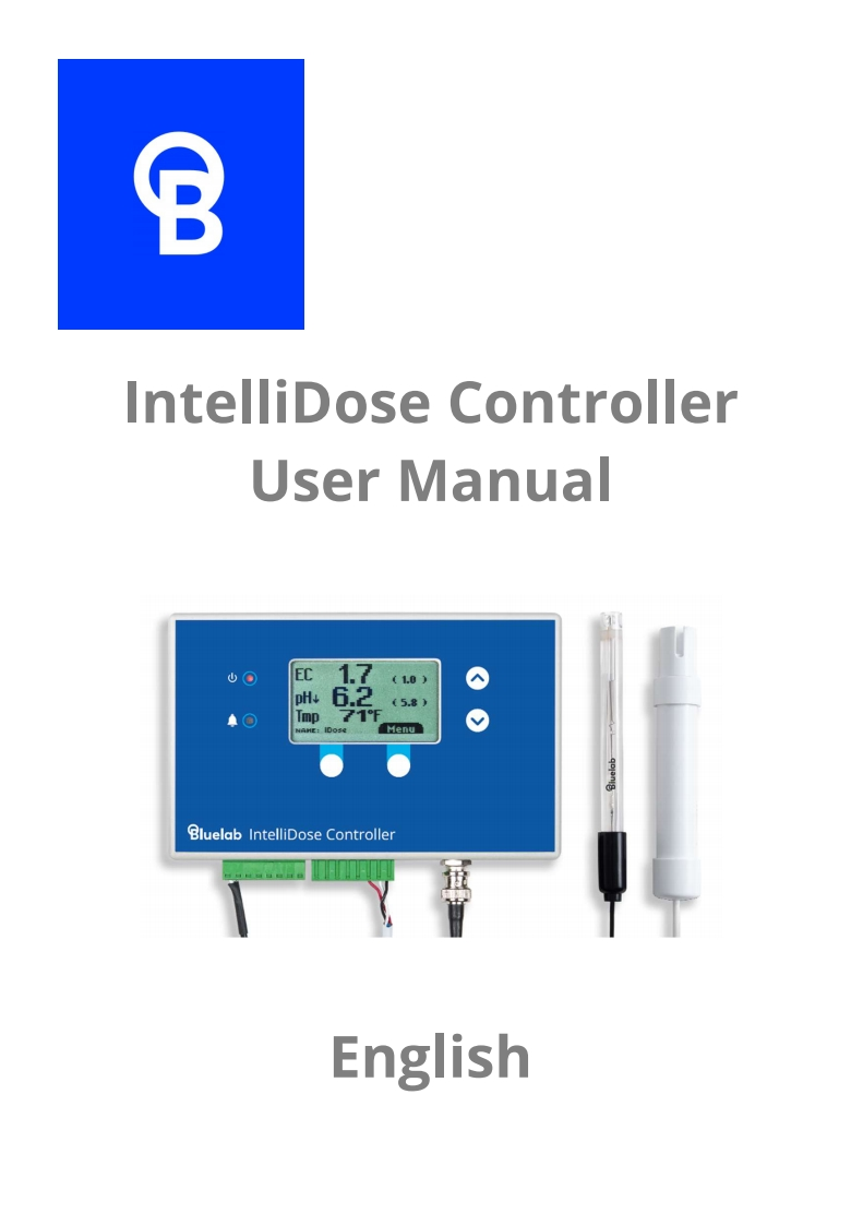 BL_ENG_手册说明书指南_BCTIND01_IntelliDose-Controller