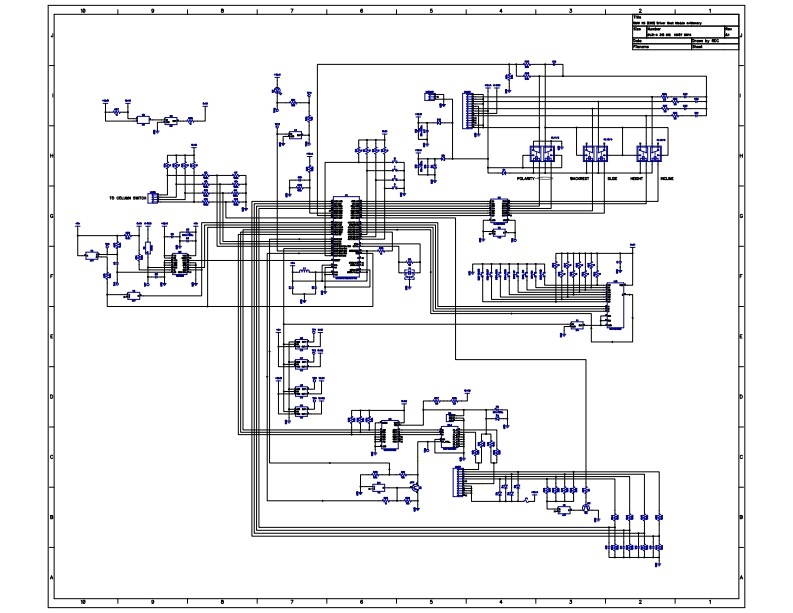 BMW宝马X5座椅调节模块电器原理图纸