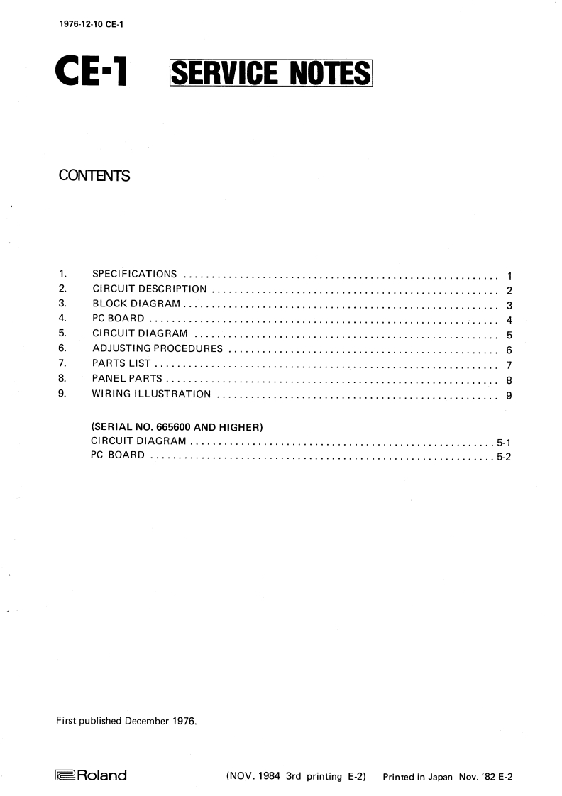 BOSS_CE-1_维修手册电器原理图