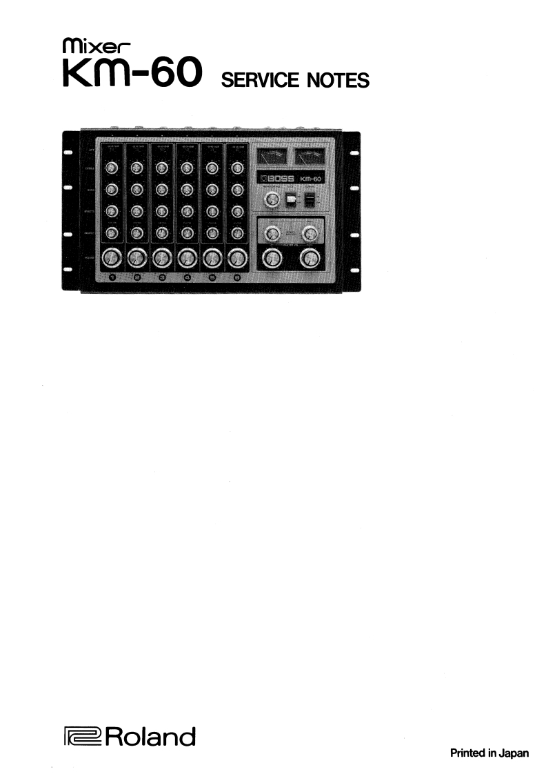 BOSS_KM-60_维修手册电器原理图