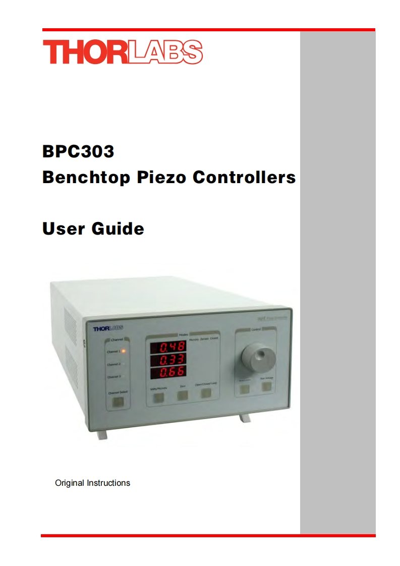 BPC303-操作说明书手册