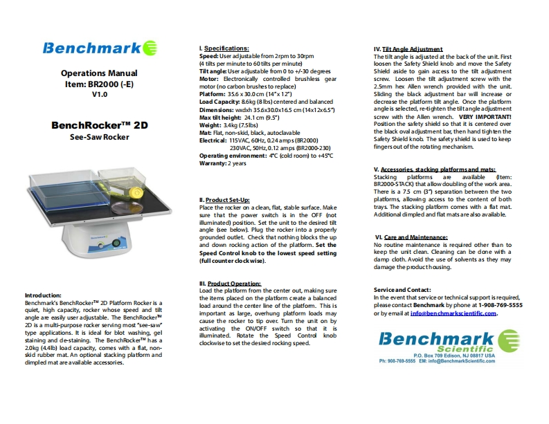 BR2000-BenchRocker-操作说明书手册-rev.-04-15