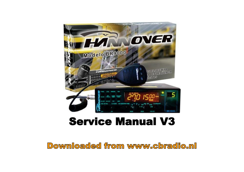 BR9000-VR-SERVICE-MANUAL维修手册含电器原理图