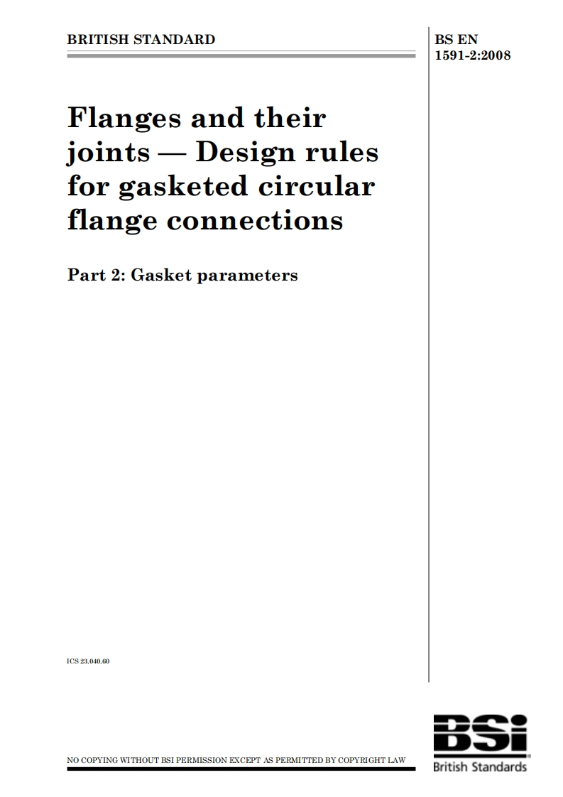 BSEN1591-2-2008.Disignrulesforgasketscircularflangeconnections