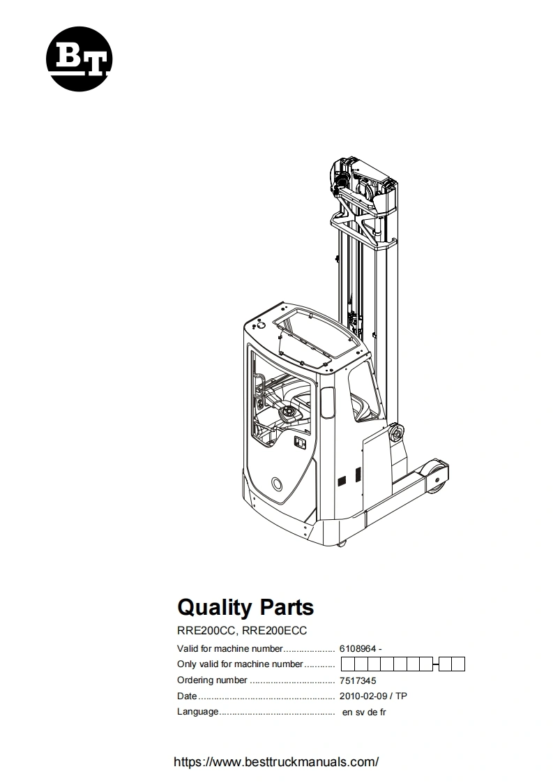 BT-RRE200-Reach-Truck-Parts-Manual-PDF