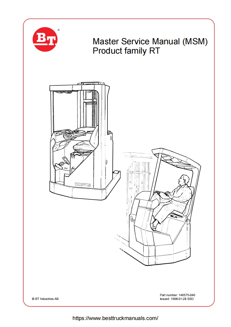 BT-Rolatruc-RT-Reach-Stacker-Master-Service-Manual维修维护手册-PDF