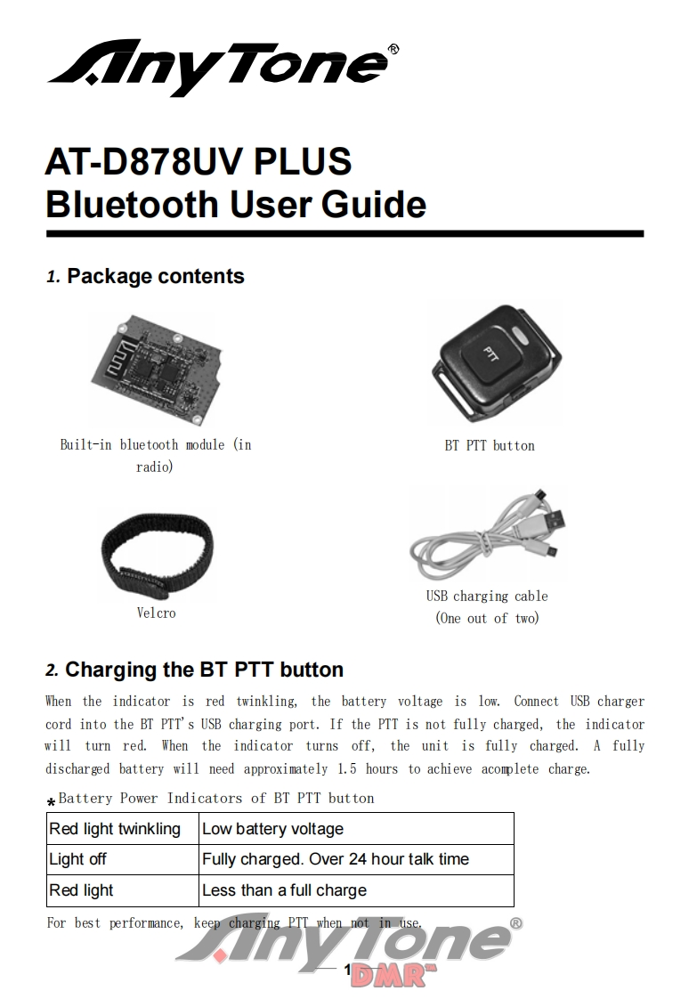 BTModulemanual-AT-D878UVPLUS蓝牙说明AT_A1_190409