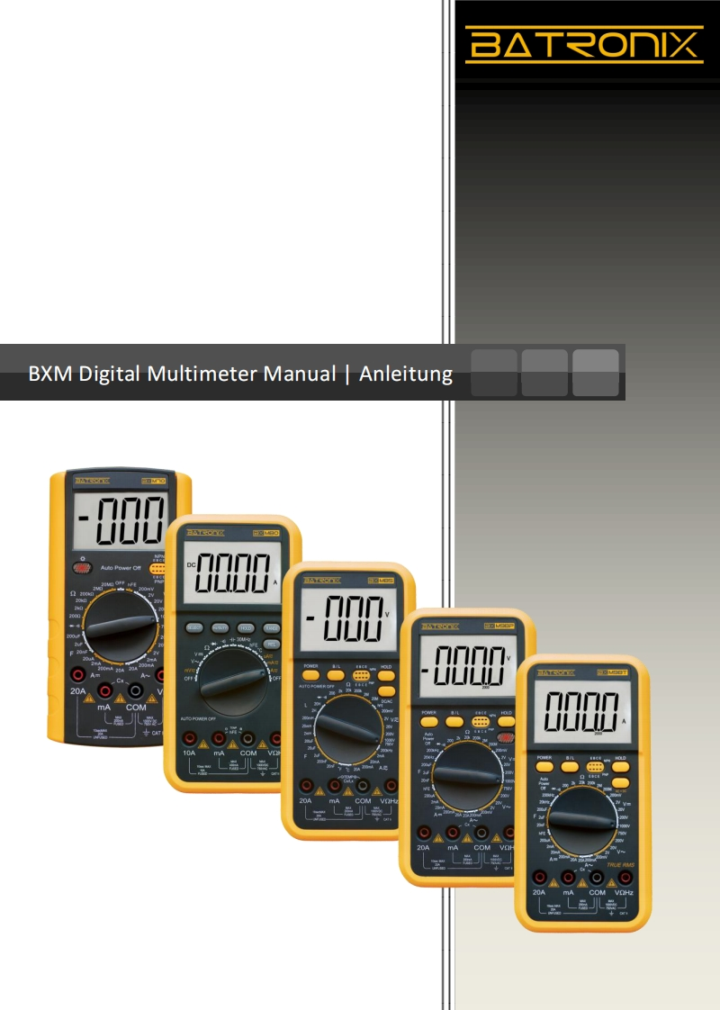 BXM-Multimeter-操作说明书手册