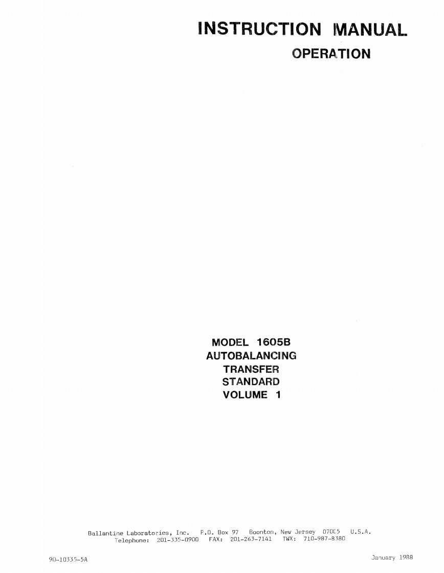 Ballantine1605B-Vol1_操作说明书手册