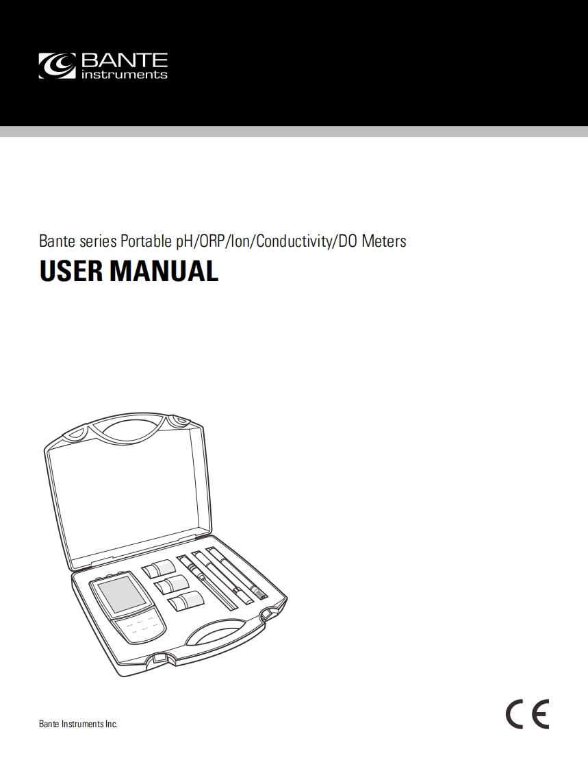 BanteseriesPortablepH_ORP_Ion_Conductivity_DOMeters使用说明书手册