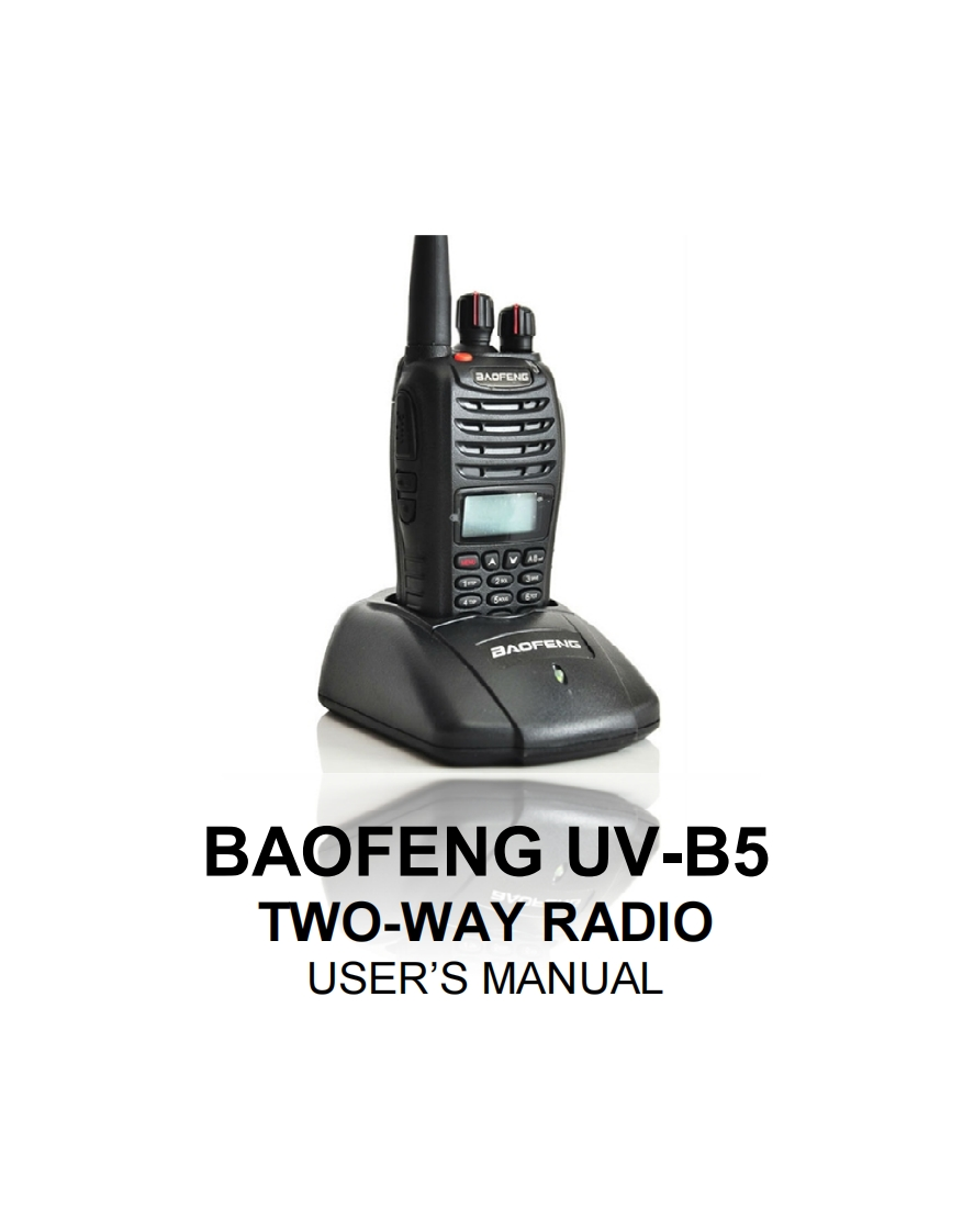 Baofeng_UV-B5_Manual操作说明书手册