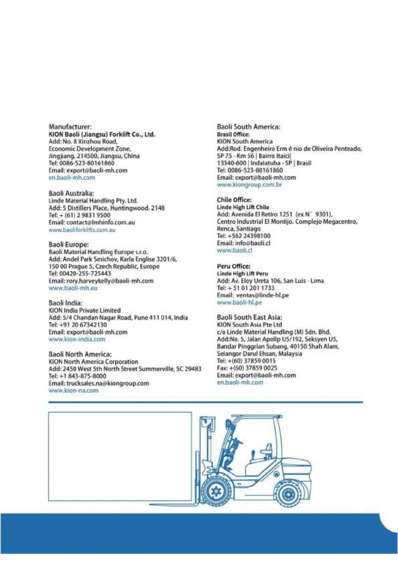 Baoli-Forklift-KBET-15-20-维修手册