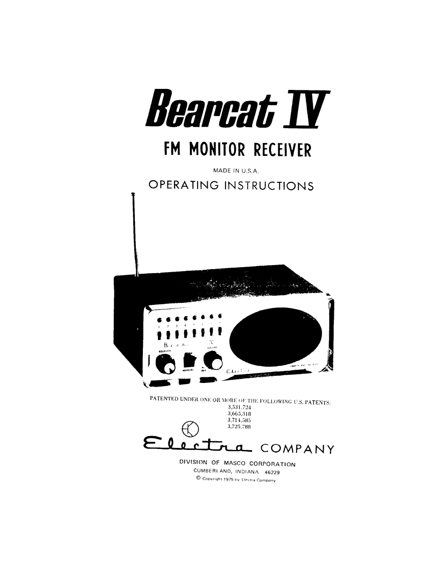 Bearcat-4_(IV)-(Manual操作说明书手册)