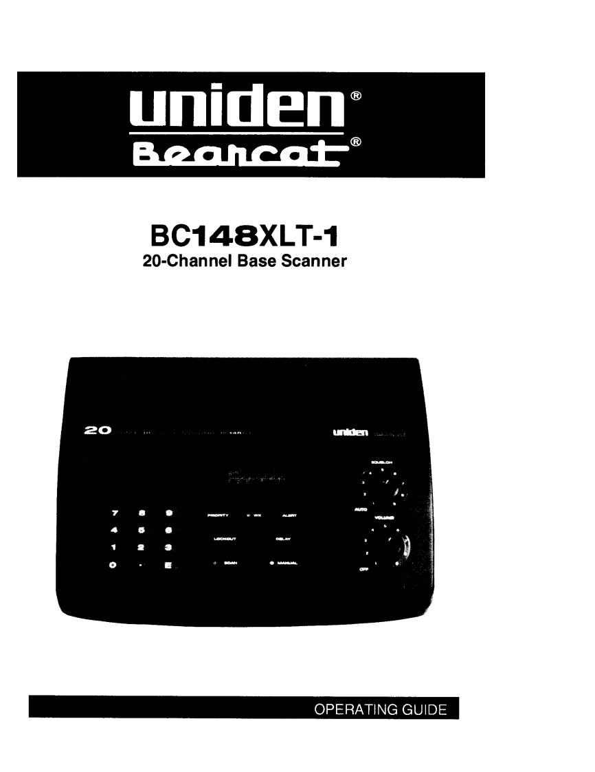 Bearcat_BC148XLT-1_(Manual操作说明书手册)