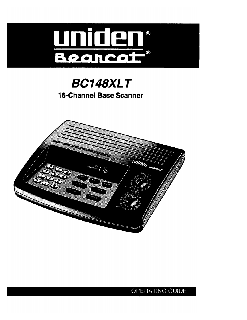 Bearcat_BC148XLT_(Manual操作说明书手册)