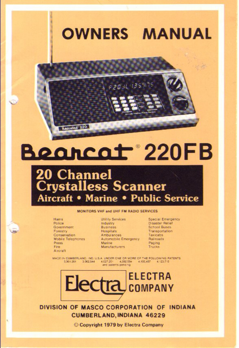 Bearcat_BC220FB_(Manual操作说明书手册)