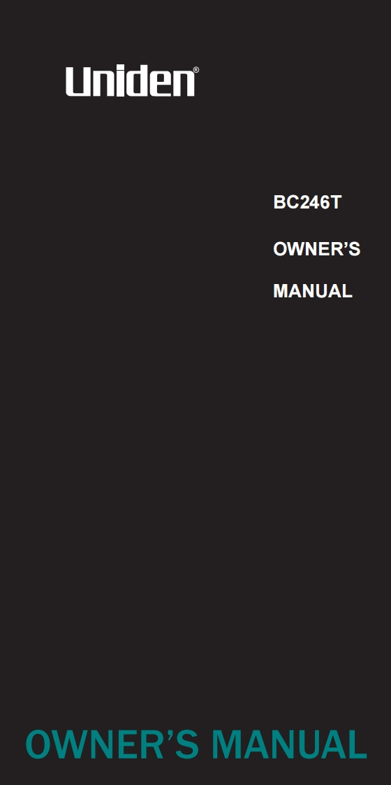 Bearcat_BC246T_(Manual操作说明书手册)