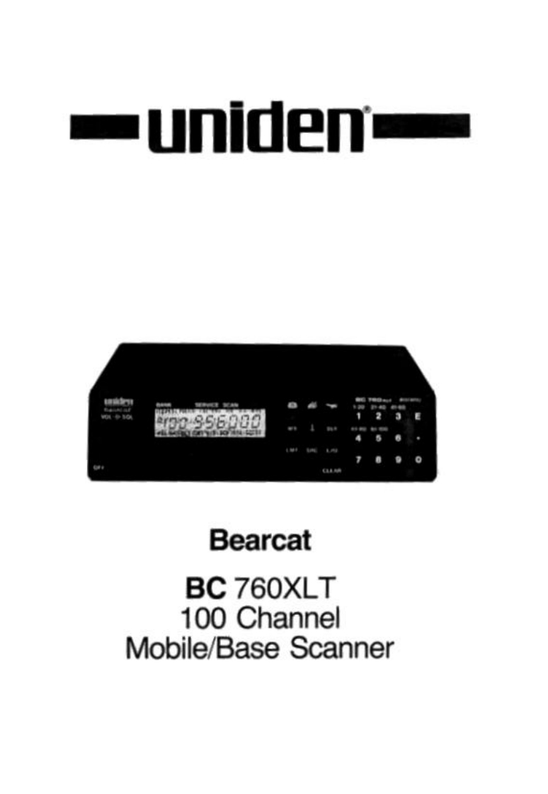 Bearcat_BC760XLT_(Manual操作说明书手册)