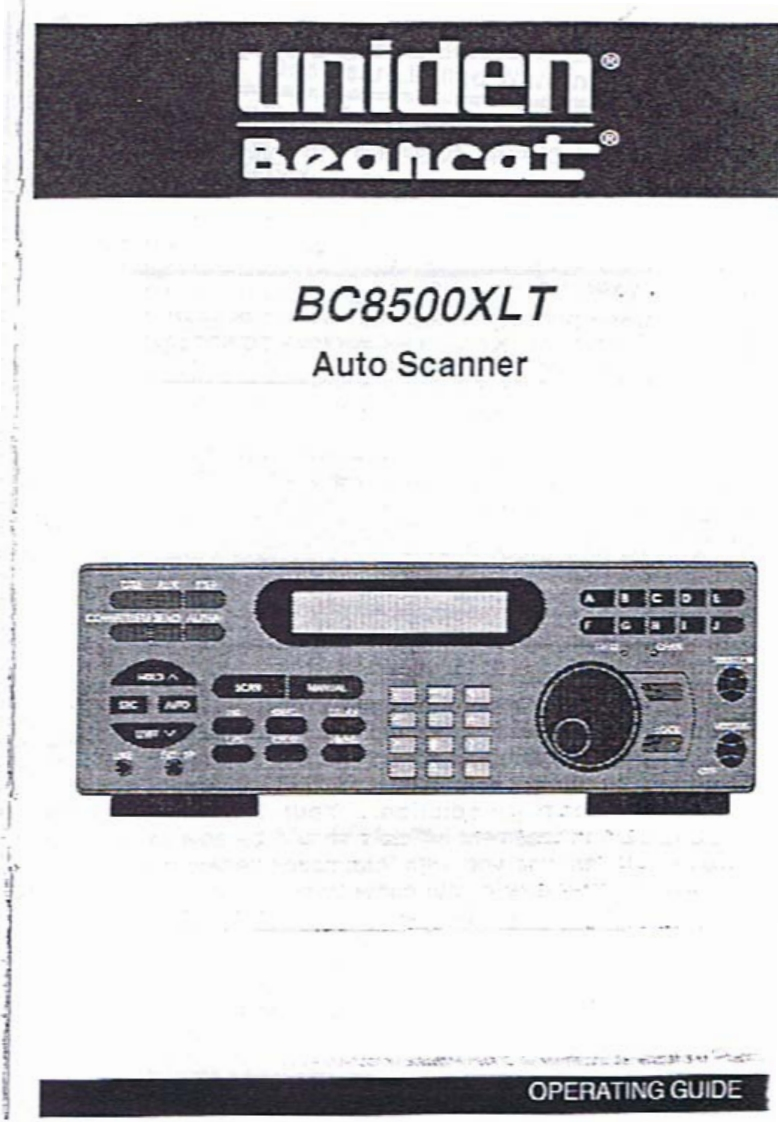 Bearcat_BC8500XLT_(Manual操作说明书手册)