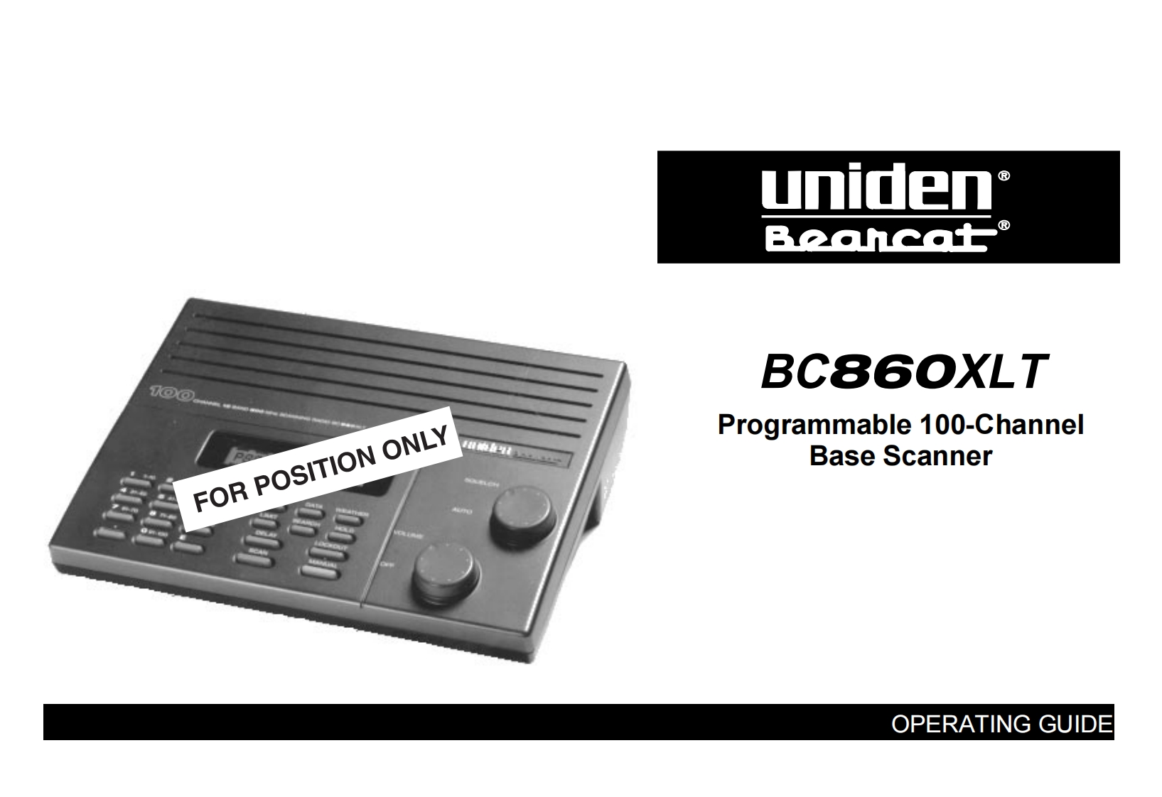 Bearcat_BC860XLT_(Manual操作说明书手册)