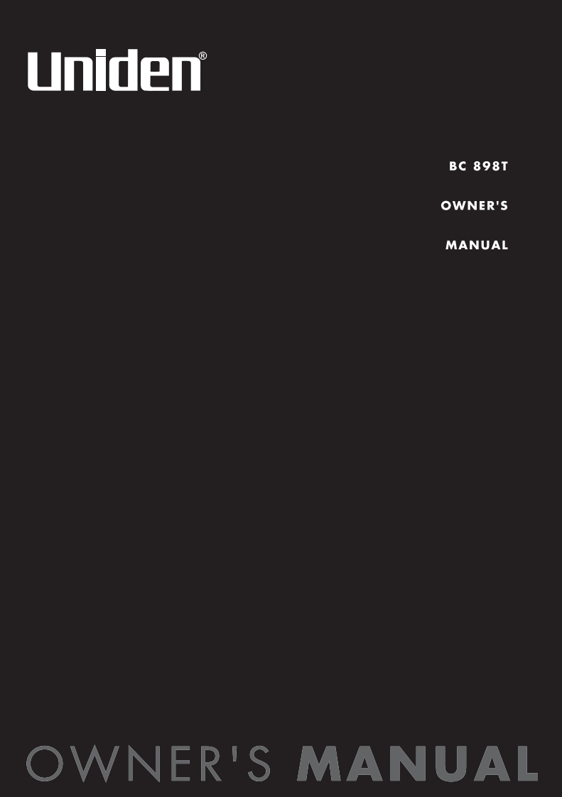 Bearcat_BC898T_(Manual操作说明书手册)