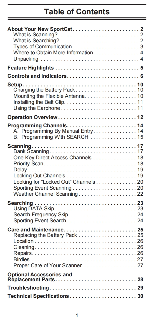 Bearcat_SC150_(Manual操作说明书手册)